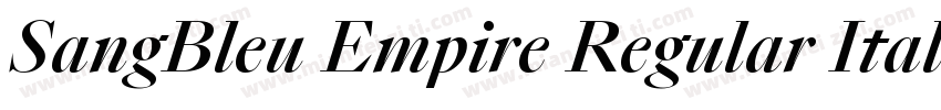 SangBleu Empire Regular Italic字体转换